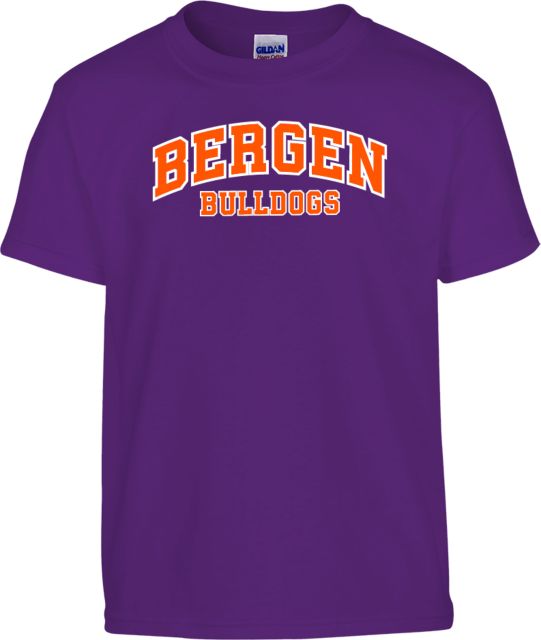 Bergen CC Youth T Shirt Arched Bergen Bulldogs - ONLINE ONLY