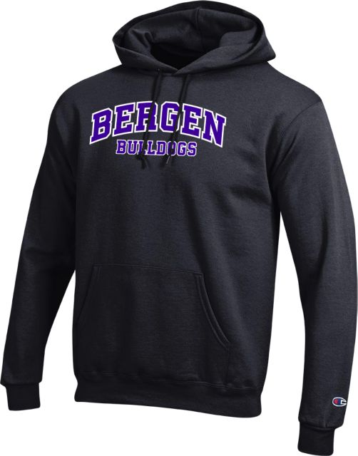 Bergen CC Champion Fleece Hoodie Arched Bergen Bulldogs - ONLINE ONLY