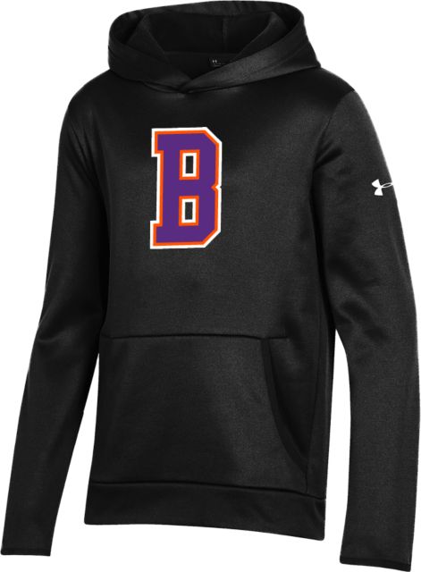 Bergen CC Under Armour Youth Fleece Hoodie Bergen Community College B Mark - ONLINE ONLY