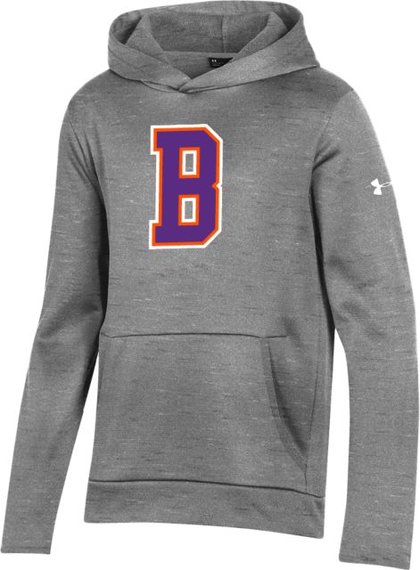 Bergen CC Under Armour Youth Fleece Hoodie Bergen Community College B Mark - ONLINE ONLY