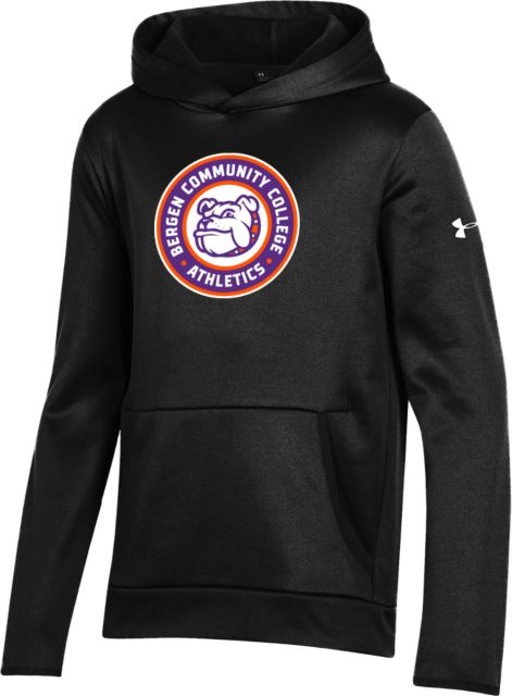 Bergen CC Under Armour Youth Fleece Hoodie Bergen Community College Athletics Seal - ONLINE ONLY