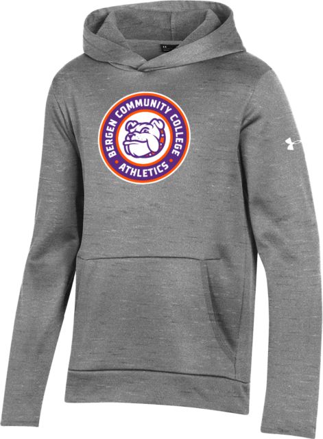 Bergen CC Under Armour Youth Fleece Hoodie Bergen Community College Athletics Seal - ONLINE ONLY