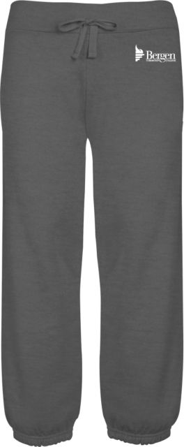 Bergen CC ENZA Womens Banded Fleece Capri Bergen Community College Wordmark - ONLINE ONLY