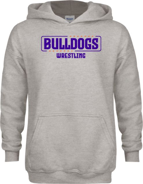 Bergen CC Youth Fleece Hood Bulldogs Wrestling - ONLINE ONLY
