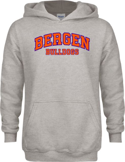 Bergen CC Youth Fleece Hood Arched Bergen Bulldogs - ONLINE ONLY