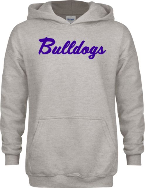Bergen CC Youth Fleece Hood Script Bulldogs - ONLINE ONLY