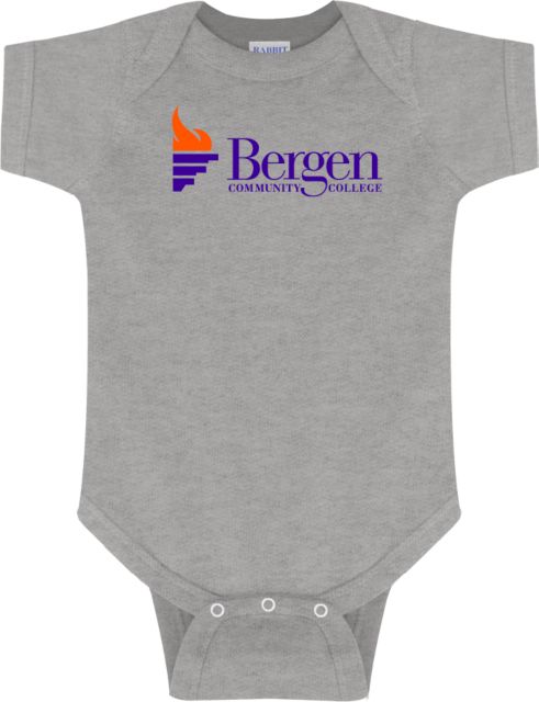 Bergen CC Infant Bodysuit Bergen Community College Wordmark - ONLINE ONLY