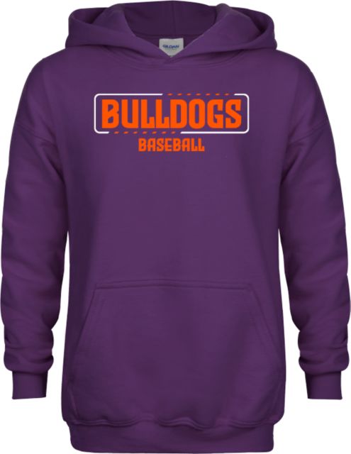 Bergen CC Youth Fleece Hoodie Bulldogs Baseball - ONLINE ONLY