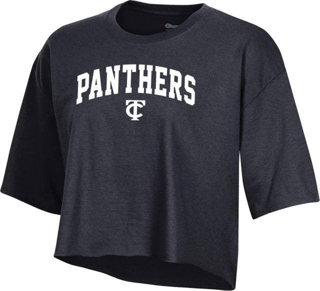 Tompkins Cortland Champion Womens Crop Tee Arched Panthers w/ Interlocking TC - ONLINE ONLY