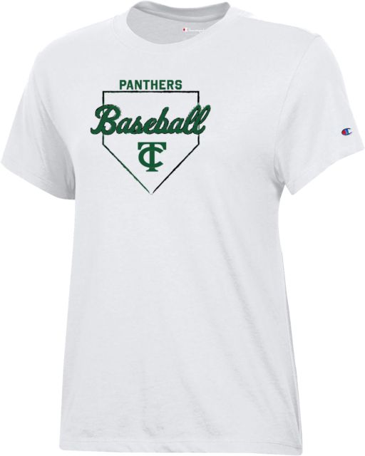 Tompkins Cortland Champion Womens  Core Short Sleeve Tee Panthers Baseball Plate - ONLINE ONLY