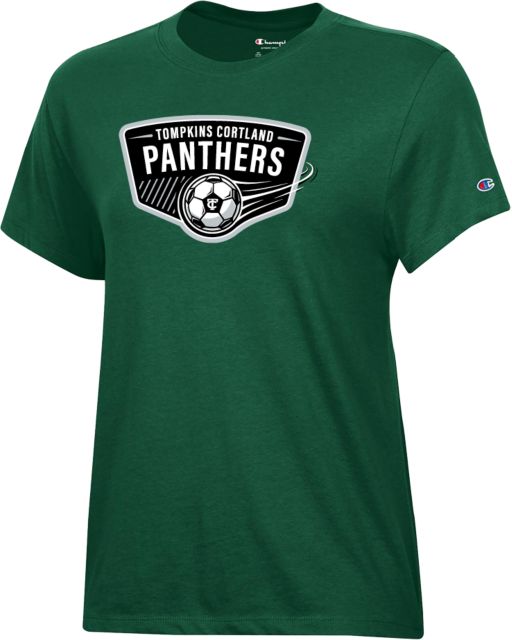 Tompkins Cortland Champion Womens Core Short Sleeve Tee Tompkins Cortland CC Soccer Shield - ONLINE ONLY