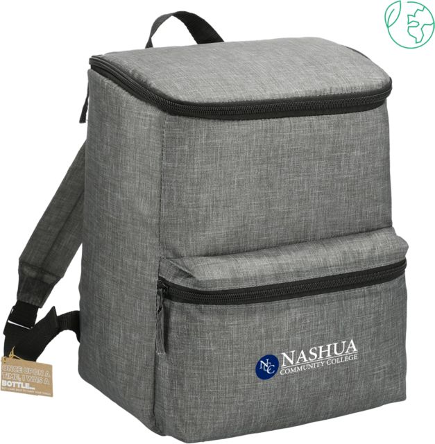 Nashua CC Excursion Recycled 20 Can Backpack Cooler Nashua Community College - ONLINE ONLY