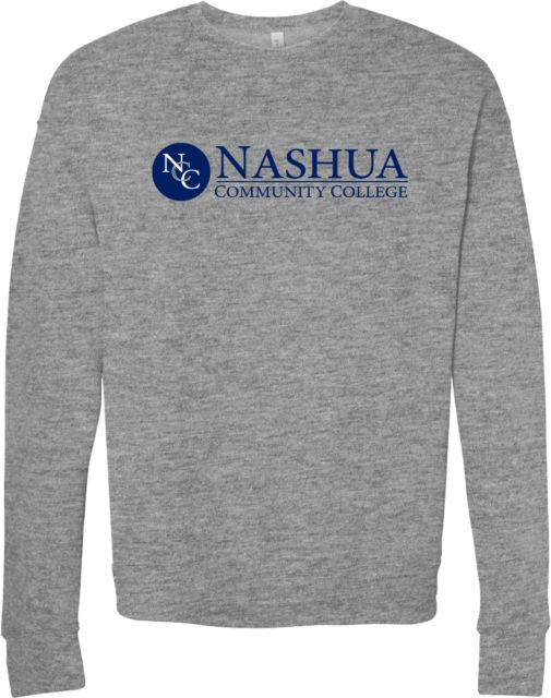 Nashua CC Bella + Canvas Fleece Crew Nashua Community College - ONLINE ONLY