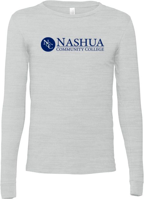 Nashua CC Bella + Canvas Jersey Cotton Long Sleeve T Shirt Nashua Community College - ONLINE ONLY