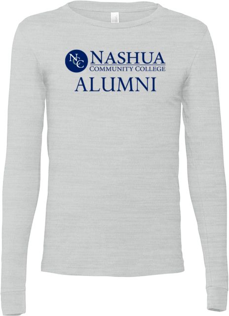 Nashua CC Bella + Canvas Jersey Cotton Long Sleeve T Shirt Alumni - Nashua Community College - ONLINE ONLY