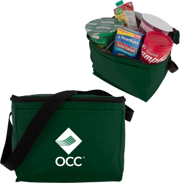 Oakland Comm College Six Pack Cooler Stacked OCC - ONLINE ONLY