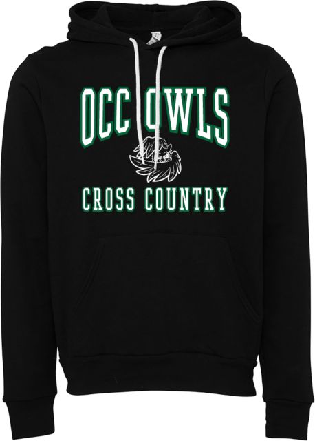 Oakland Comm College Bella + Canvas Fleece Hood OCC Owls - Cross Country - ONLINE ONLY