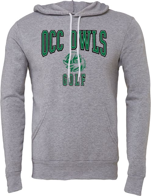 Oakland Comm College Bella + Canvas Fleece Hood OCC Owls - Golf - ONLINE ONLY