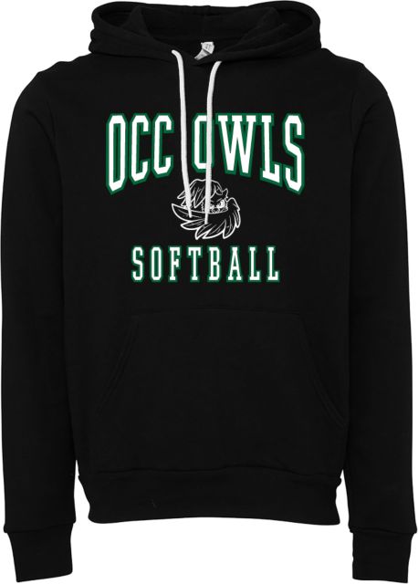 Oakland Comm College Bella + Canvas Fleece Hood OCC Owls - Softball - ONLINE ONLY