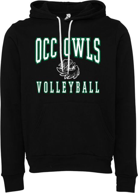 Oakland Comm College Bella + Canvas Fleece Hood OCC Owls - Volleyball - ONLINE ONLY