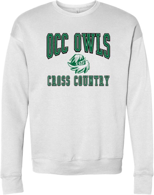 Oakland Comm College Bella + Canvas Fleece Crew OCC Owls - Cross Country - ONLINE ONLY