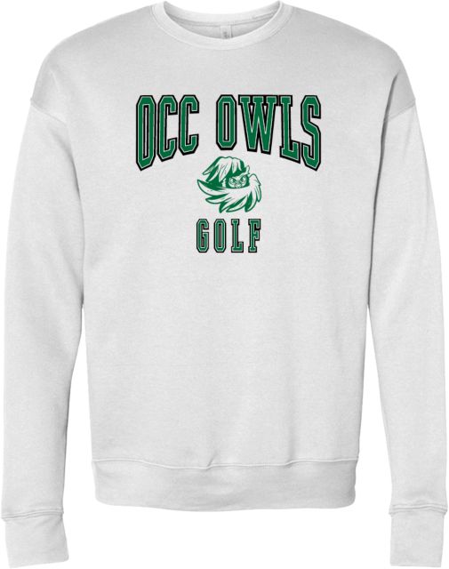 Oakland Comm College Bella + Canvas Fleece Crew OCC Owls - Golf - ONLINE ONLY