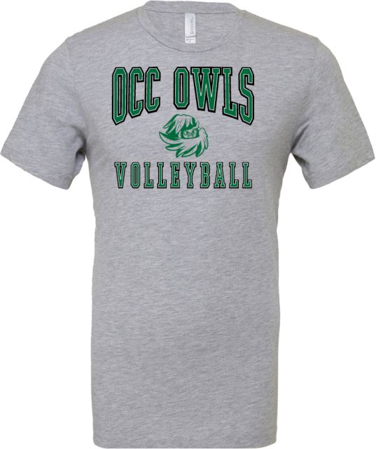 Oakland Comm College Bella + Canvas CVC T Shirt OCC Owls - Volleyball - ONLINE ONLY