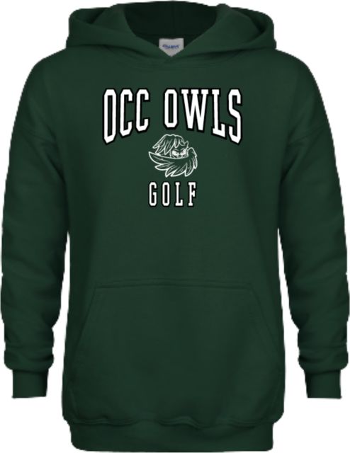 Oakland Comm College Youth Fleece Hoodie OCC Owls - Golf - ONLINE ONLY