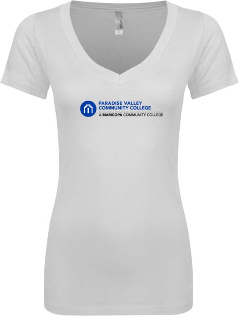 Paradise Valley Next Level Ladies Junior Fit Ideal V Tee Primary Mark - ONLINE ONLY