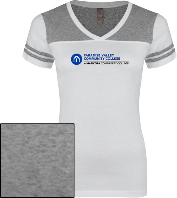 Paradise Valley Ladies Juniors Varsity V Neck Tee Primary Mark - ONLINE ONLY