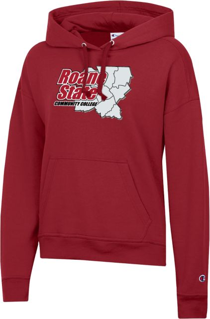 Roane State Champion Womens Powerblend Pullover Hood Roane State CC Primary Mark Stacked - ONLINE ONLY