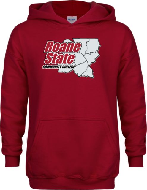 Roane State Youth Fleece Hoodie Roane State CC Primary Mark Stacked - ONLINE ONLY