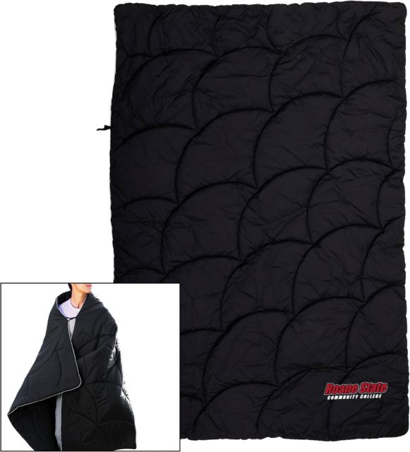 Roane State Wearable Camping Blanket Roane State CC Primary Mark - ONLINE ONLY