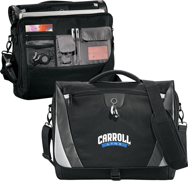 Carroll CC Slope Computer Messenger Bag Carroll Lynx Banner Wordmark - ONLINE ONLY