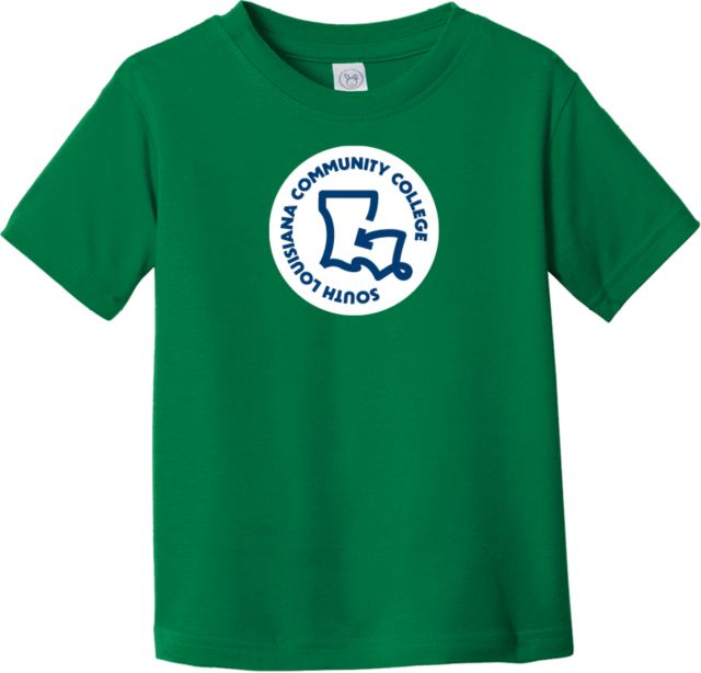 SoLAcc Toddler Kelly Green T Shirt South Louisiana Community College Badge - ONLINE ONLY