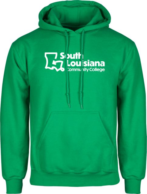 SoLAcc Kelly Green Fleece Hoodie South Louisiana Community College Stacked - ONLINE ONLY