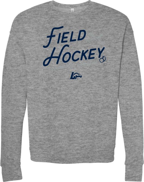 Longwood Bella + Canvas Fleece Crew Longwood Lancers Field Hockey Script - ONLINE ONLY