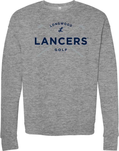 Longwood Bella + Canvas Fleece Crew Longwood Lancers Golf - Crosses Sticks - ONLINE ONLY