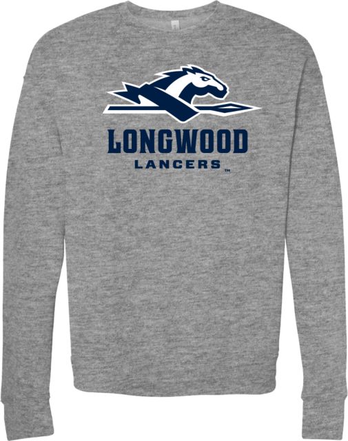 Longwood Bella + Canvas Fleece Crew Longwood Lancers Primary Athletic Mark - ONLINE ONLY