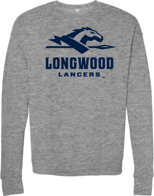 Longwood Bella + Canvas Fleece Crew Longwood Lancers Primary Athletic Mark - ONLINE ONLY