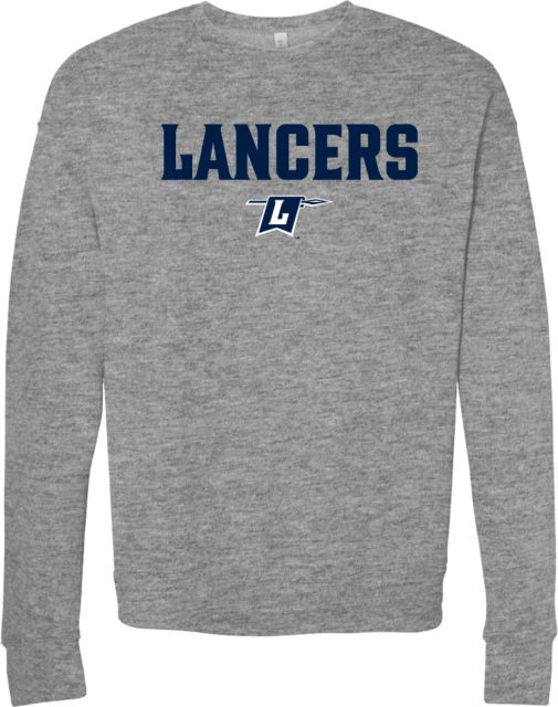Longwood Bella + Canvas Fleece Crew Lancers Wordmark w/ L Banner - ONLINE ONLY