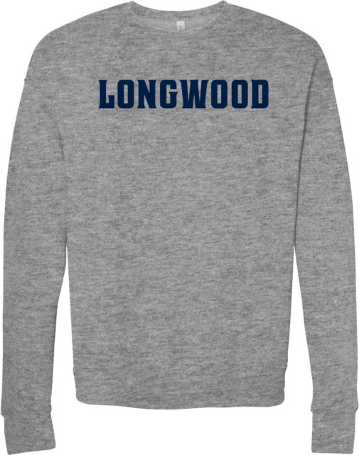 Longwood Bella + Canvas Fleece Crew Longwood Athletics Wordmark - ONLINE ONLY
