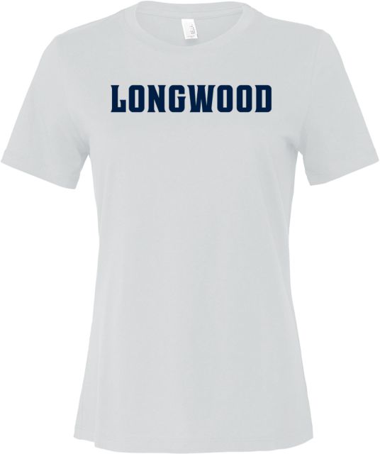 Longwood Bella + Canvas Womens Relaxed Cotton T Shirt Longwood Athletics Wordmark - ONLINE ONLY