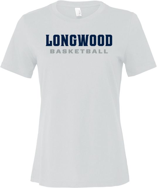Longwood Bella + Canvas Womens Relaxed Cotton T Shirt Longwood Basketball Wordmark - ONLINE ONLY