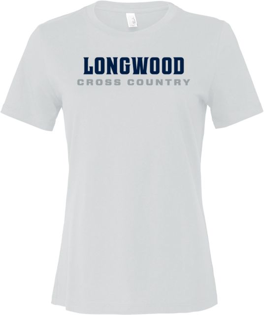 Longwood Bella + Canvas Womens Relaxed Cotton T Shirt Longwood Cross Country Wordmark - ONLINE ONLY