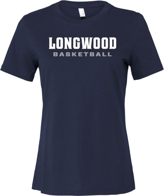 Longwood Bella + Canvas Womens Relaxed Cotton T Shirt Longwood Basketball Wordmark - ONLINE ONLY