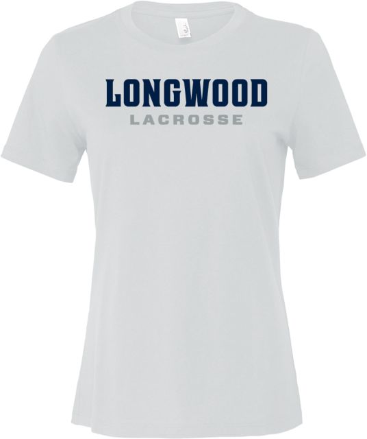 Longwood Bella + Canvas Womens Relaxed Cotton T Shirt Longwood Lacrosse Wordmark - ONLINE ONLY