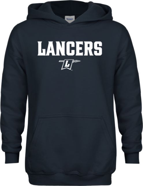 Longwood Youth Fleece Hoodie Lancers Wordmark w/ L Banner - ONLINE ONLY