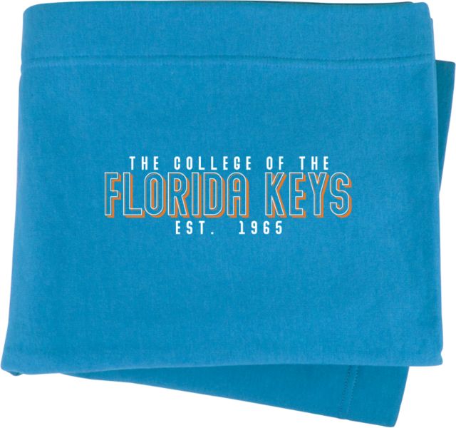College of the Florida Keys Sweatshirt Blanket CFK Est 1965 - ONLINE ONLY
