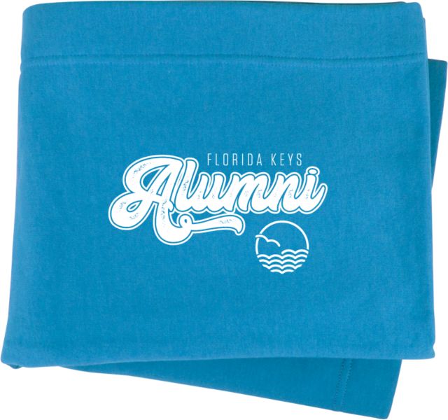 College of the Florida Keys Sweatshirt Blanket Alumni Script CFK - ONLINE ONLY